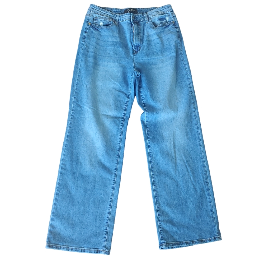Judy Blue High Waist Wide Leg Denim Jeans Size 32